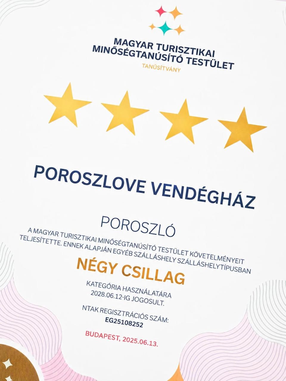 Certificate/Award
