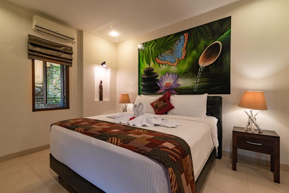 Bed, Bedroom, air conditioner
