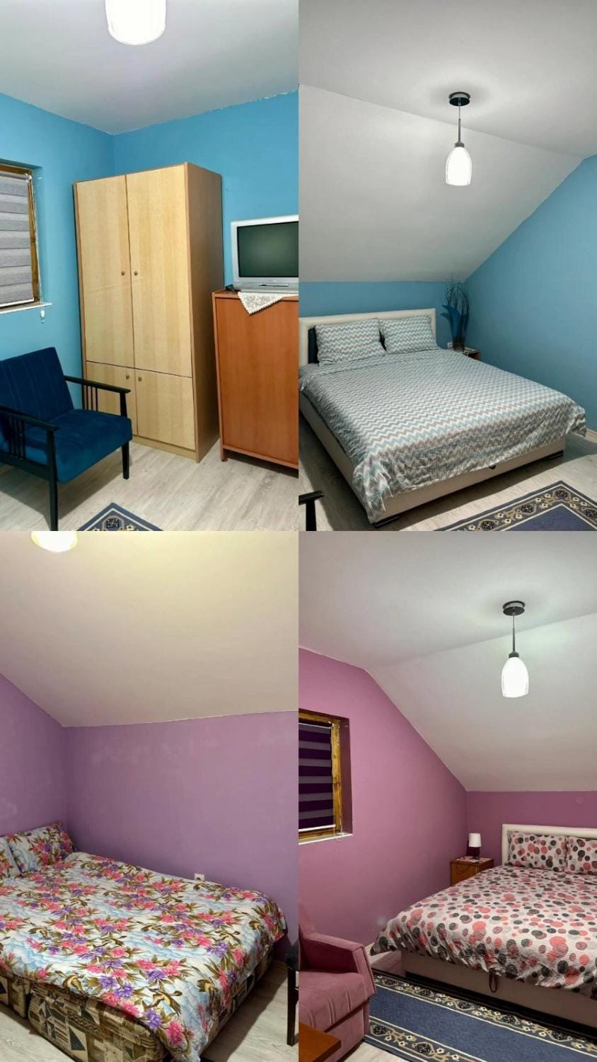 Bed, Photo of the whole room, Bedroom, bunk bed, wardrobe