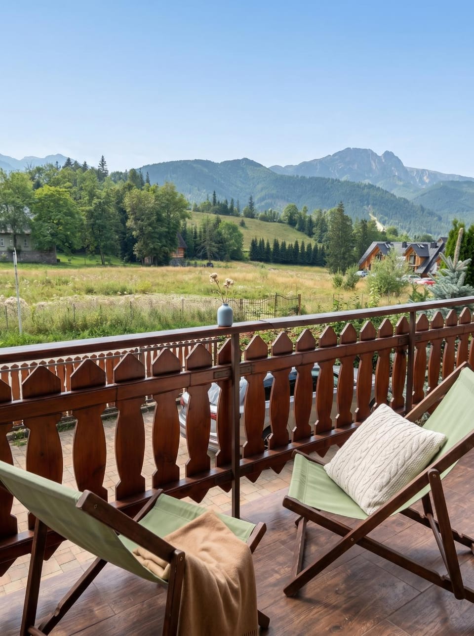 Spring, Day, Natural landscape, View (from property/room), Balcony/Terrace, Mountain view, sunbed