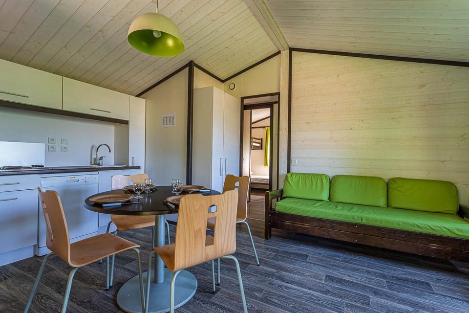 Living room, kitchen
