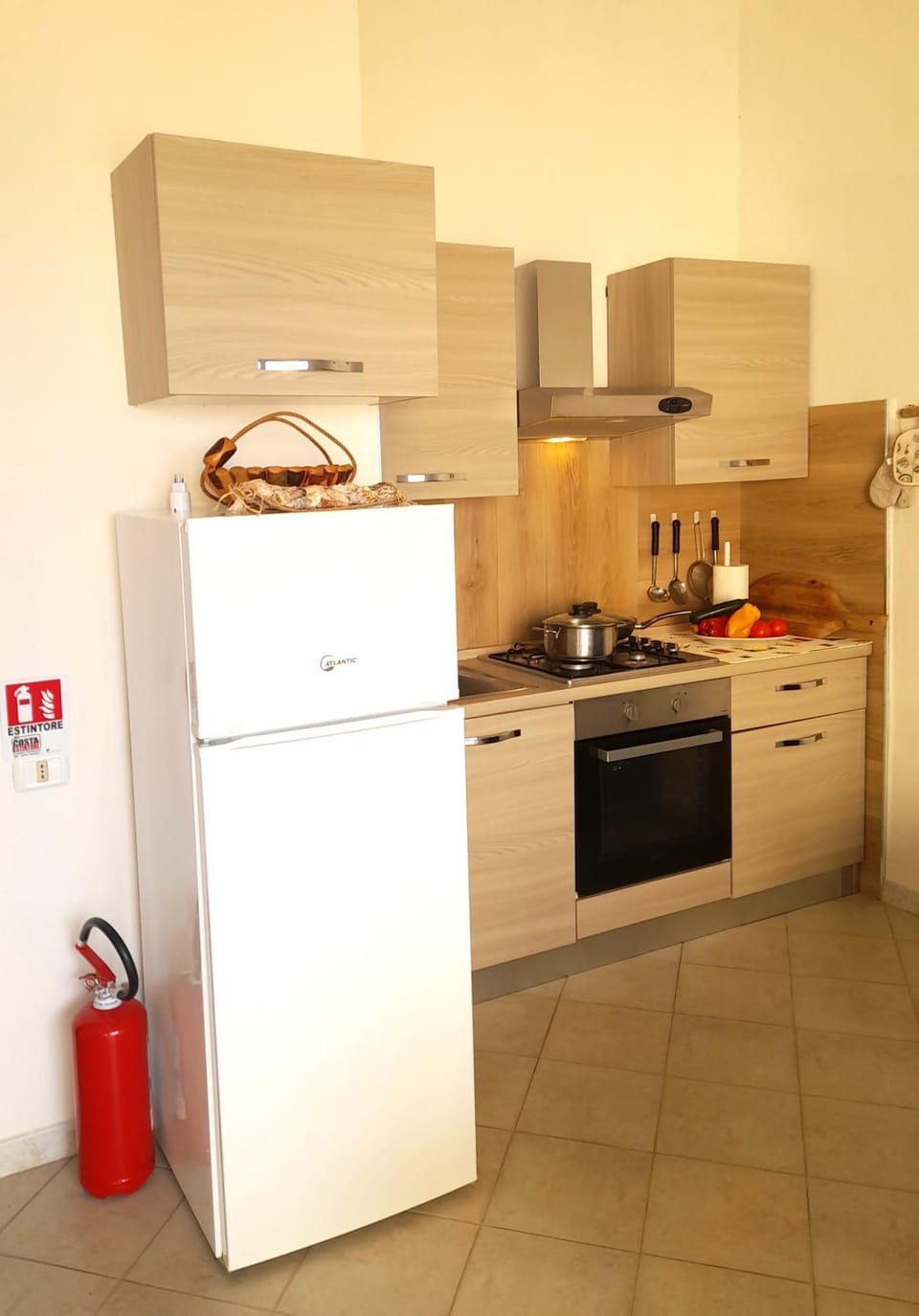 Kitchen or kitchenette, oven, stove