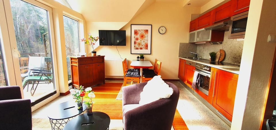 TV and multimedia, Kitchen or kitchenette, Living room, Dining area