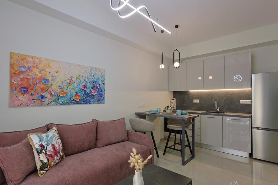 Living room, Seating area, stove