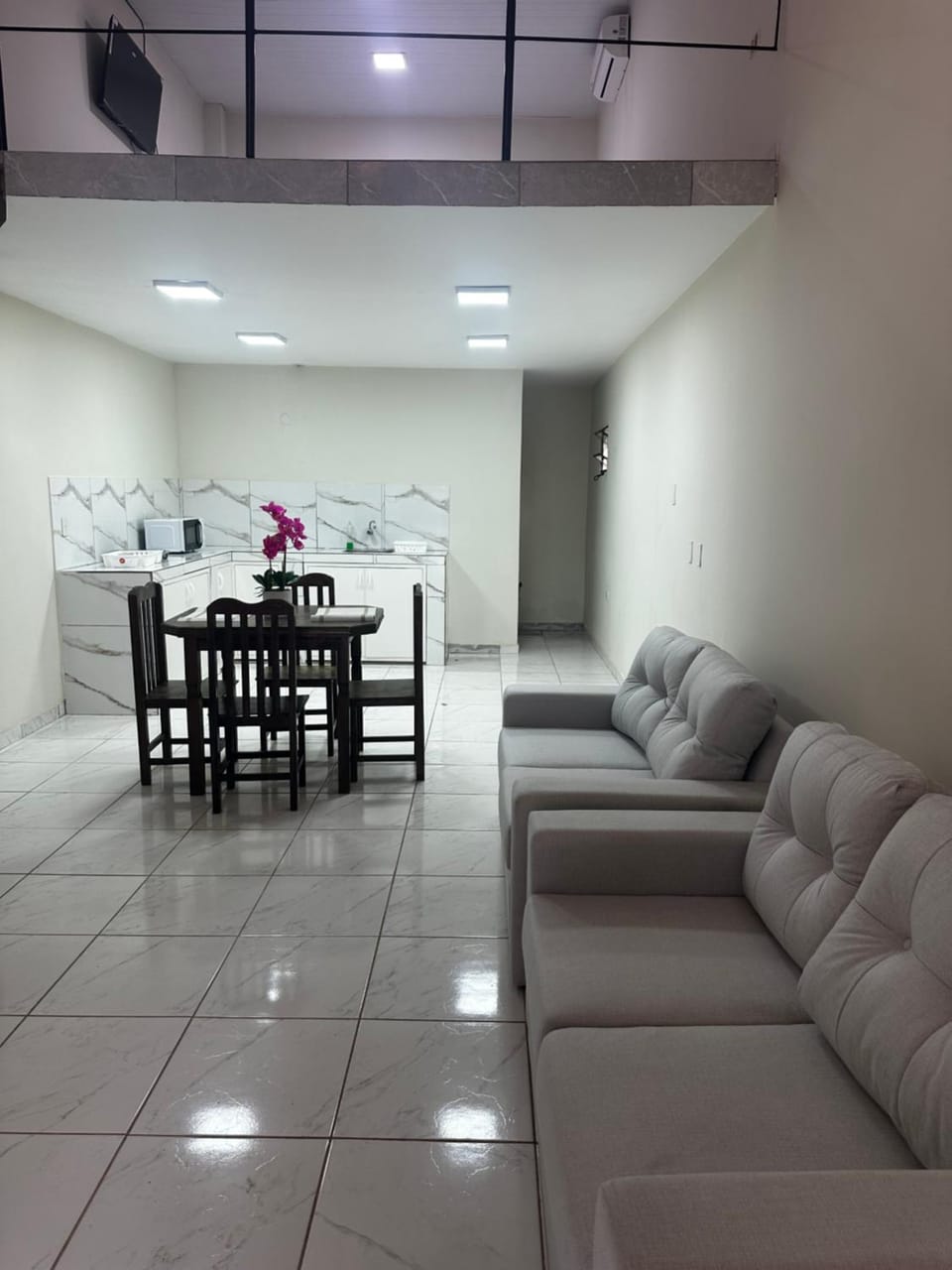 Kitchen or kitchenette, Living room, Dining area