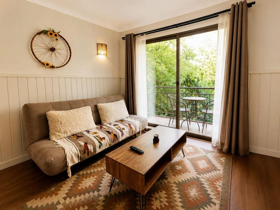 Day, Balcony/Terrace, Living room, Seating area