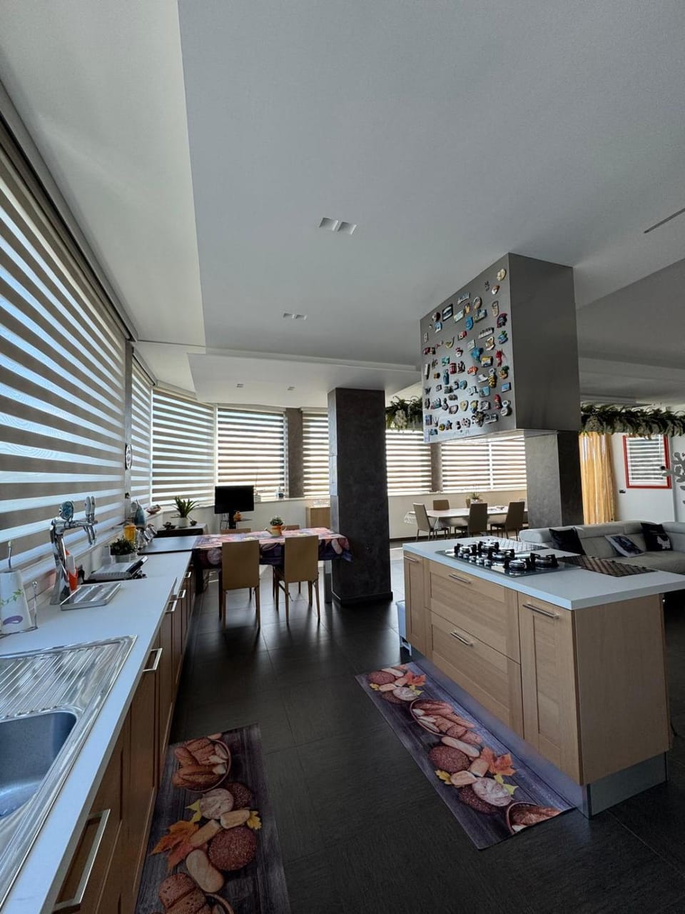 Dining area, dishwasher, stove