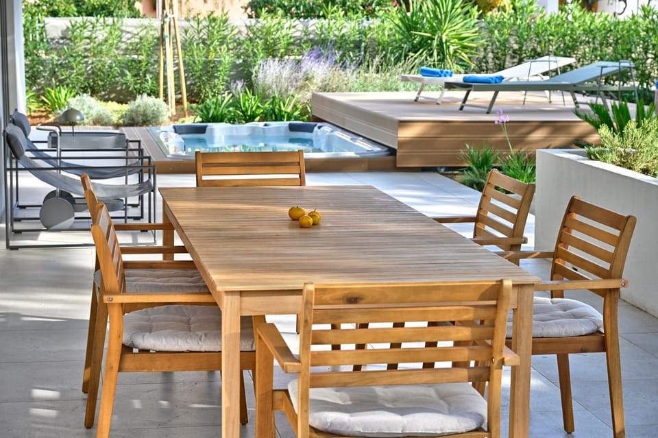 Patio, Garden view, Swimming pool