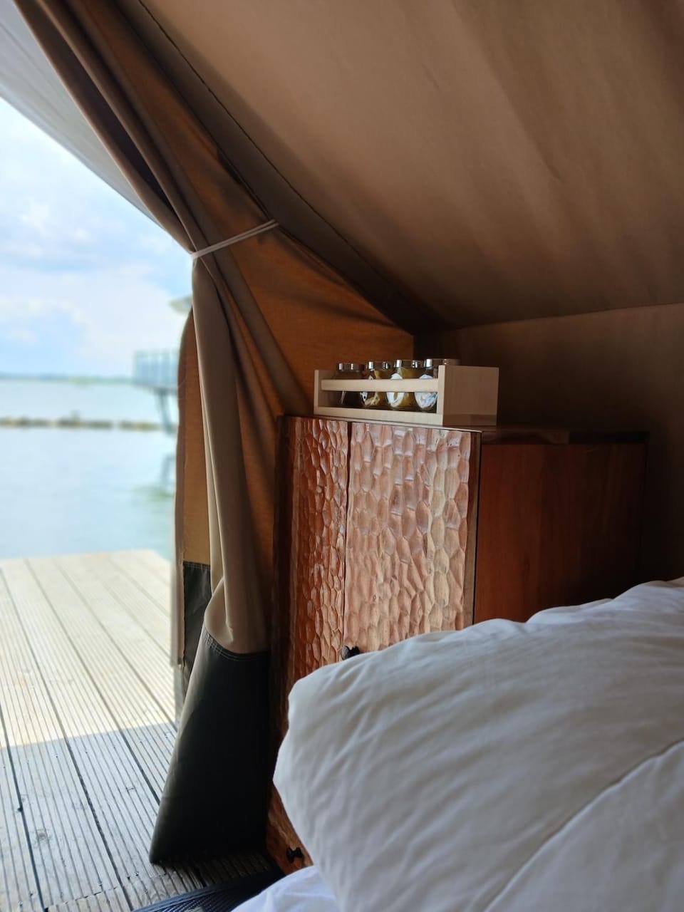 Bed, Natural landscape, Bedroom