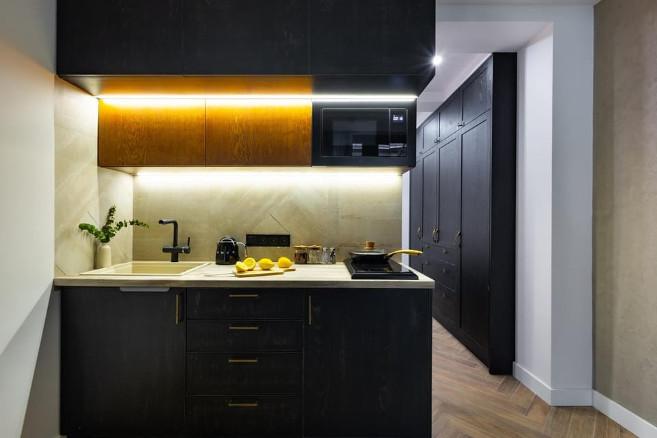 Kitchen or kitchenette, kitchen