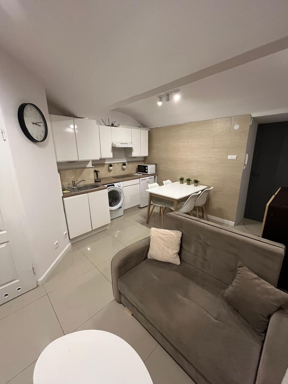 Living room, kitchen