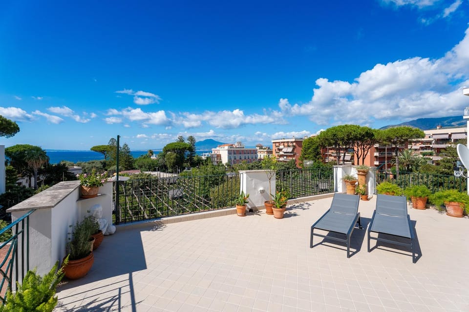 Patio, Day, Natural landscape, View (from property/room), Balcony/Terrace, Mountain view, Sea view, sunbed