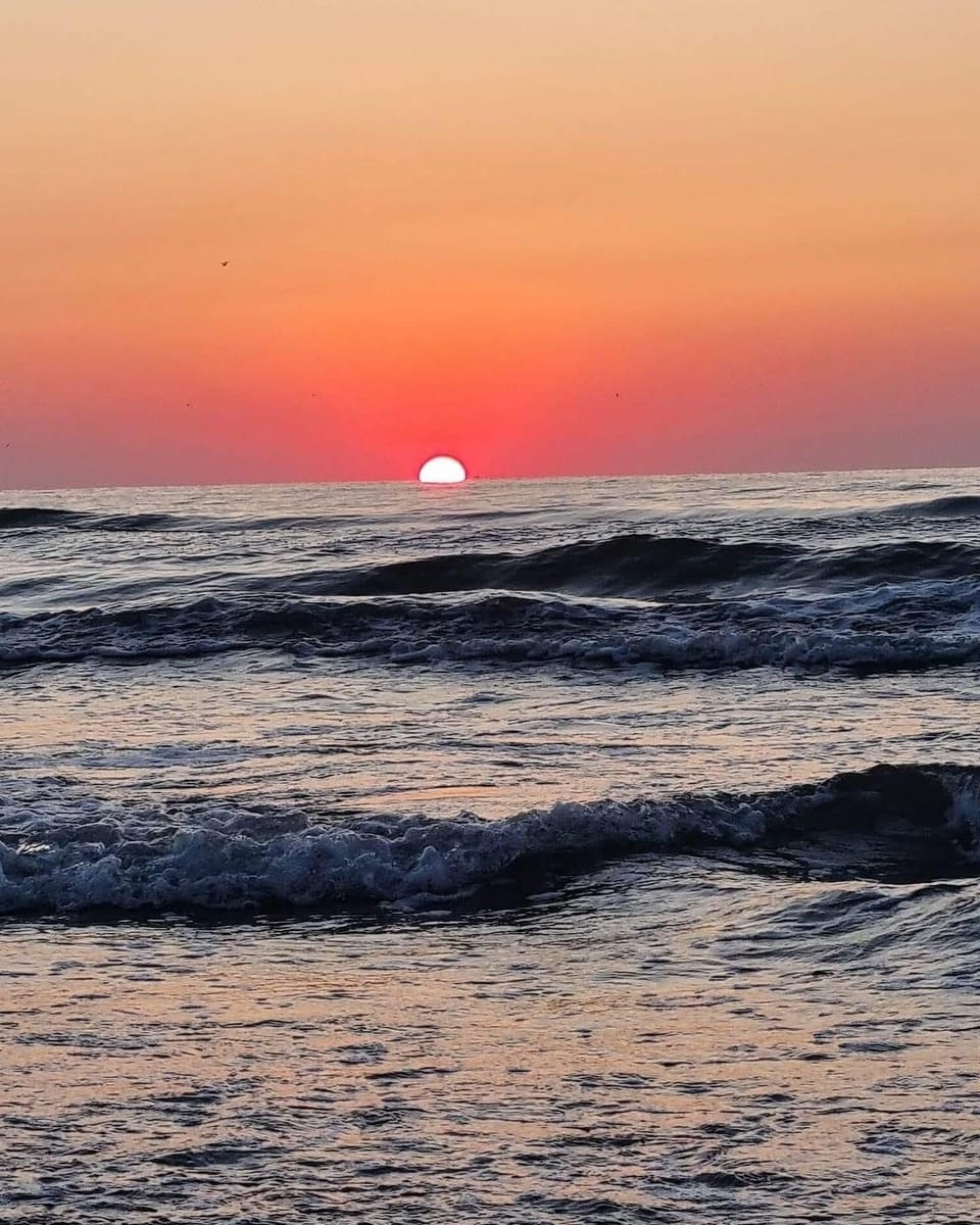 Day, Natural landscape, Beach, Sea view, Sunrise