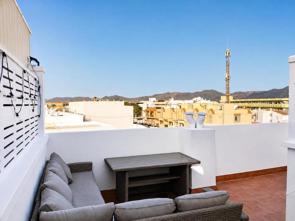Patio, Day, Natural landscape, View (from property/room), Balcony/Terrace, Living room, Seating area, Mountain view