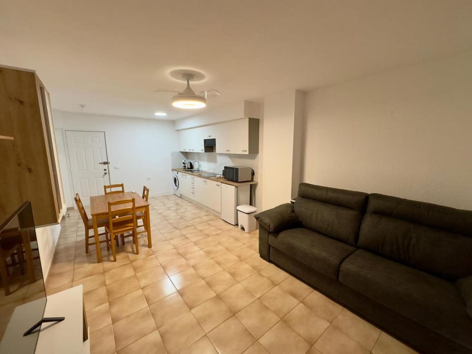 Kitchen or kitchenette, Living room, Dining area