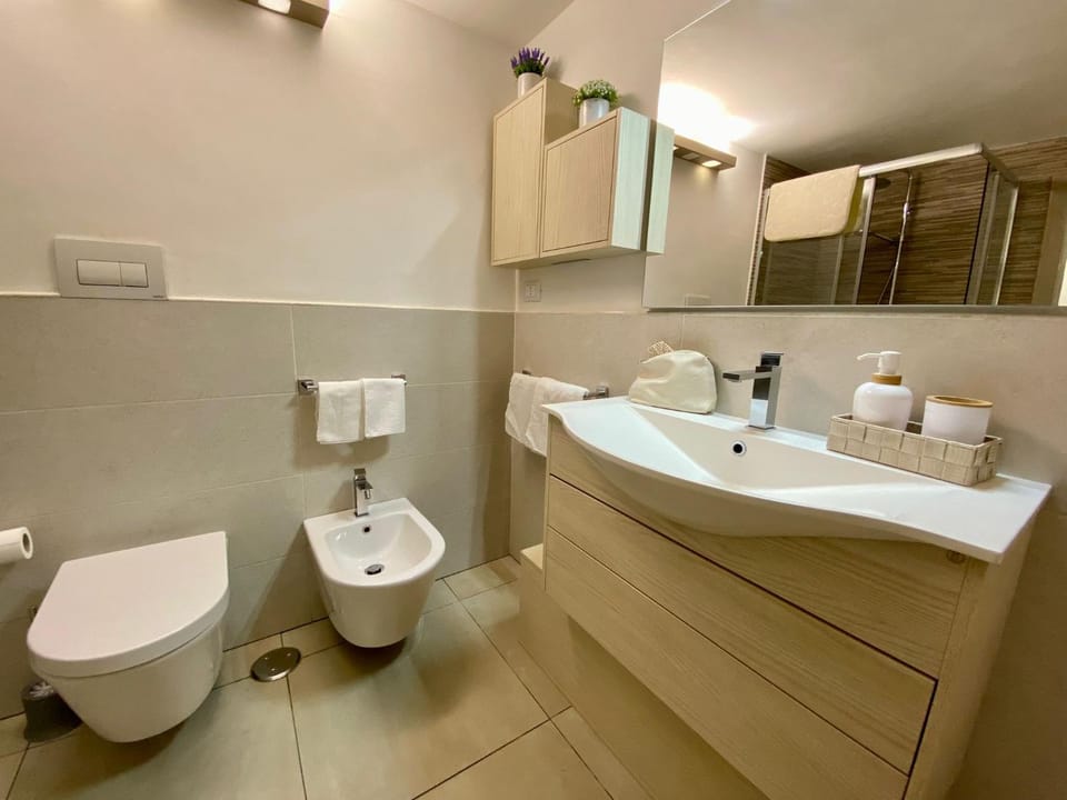 Toilet, Bathroom, bidet, towels