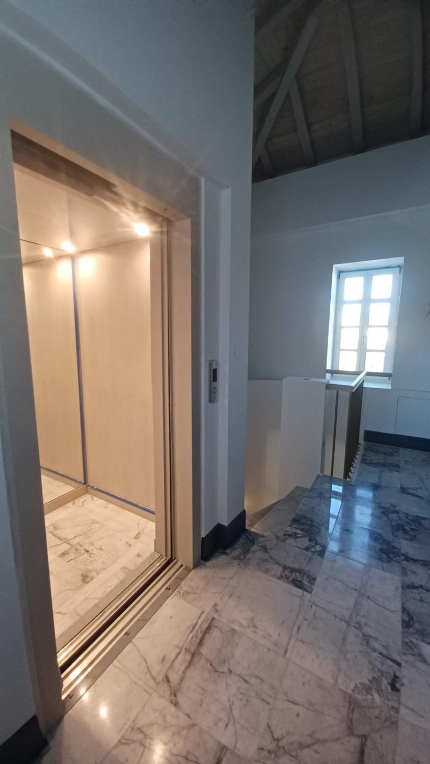 Property building, elevator