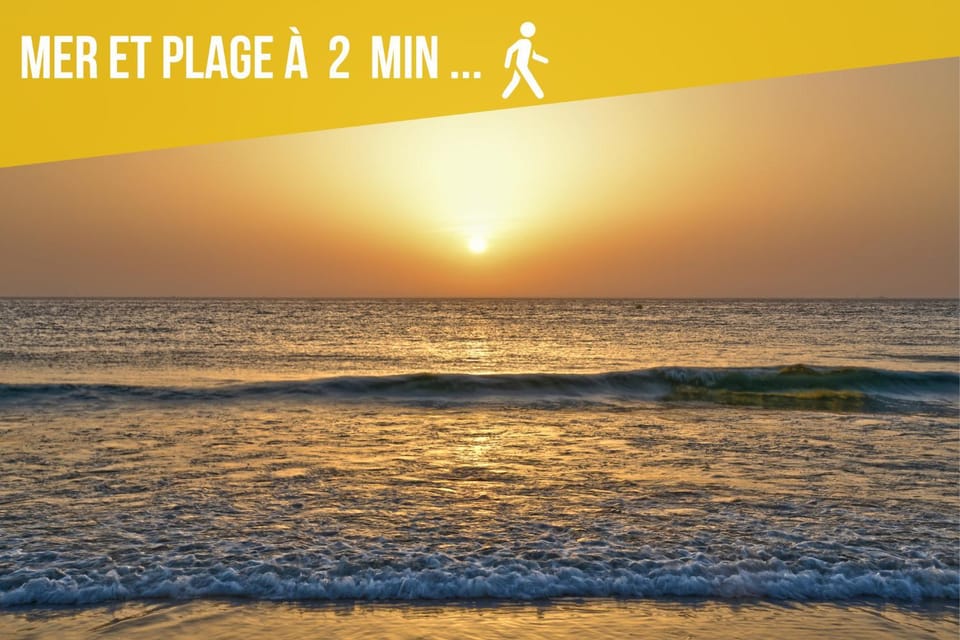 Nearby landmark, Day, Natural landscape, Beach, Text overlay, Sea view, Sunrise, Sunset