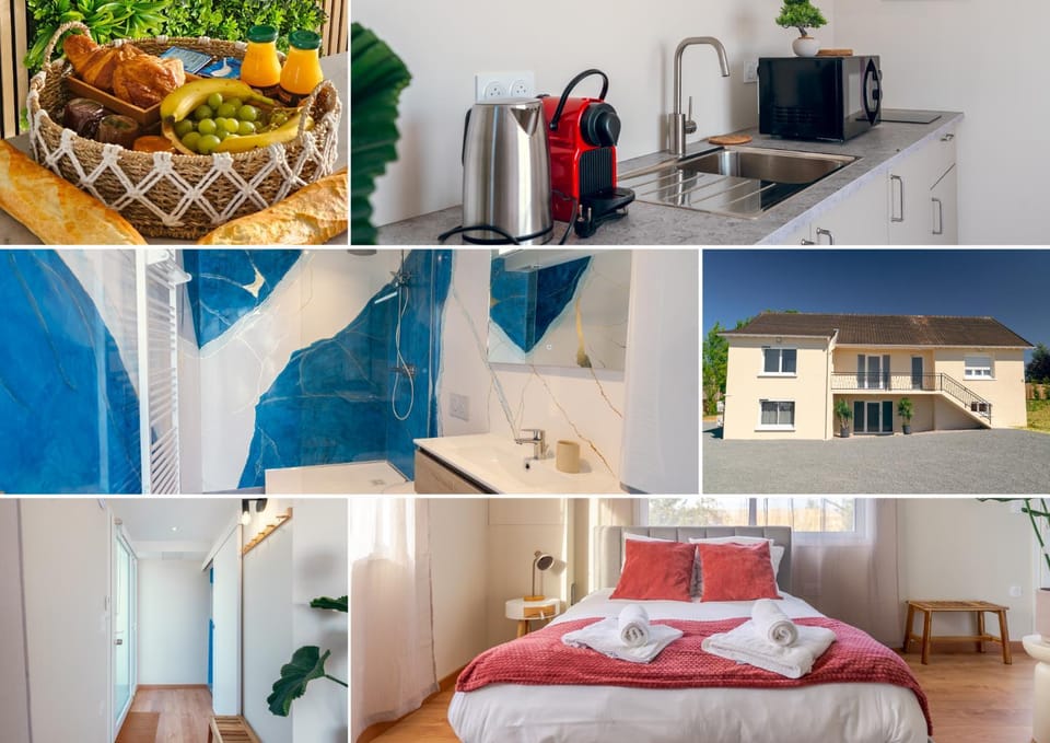 Shower, Property building, Facade/entrance, Bed, Bathroom, Coffee/tea facilities, Bedroom, Breakfast, concierge, microwave, kitchen