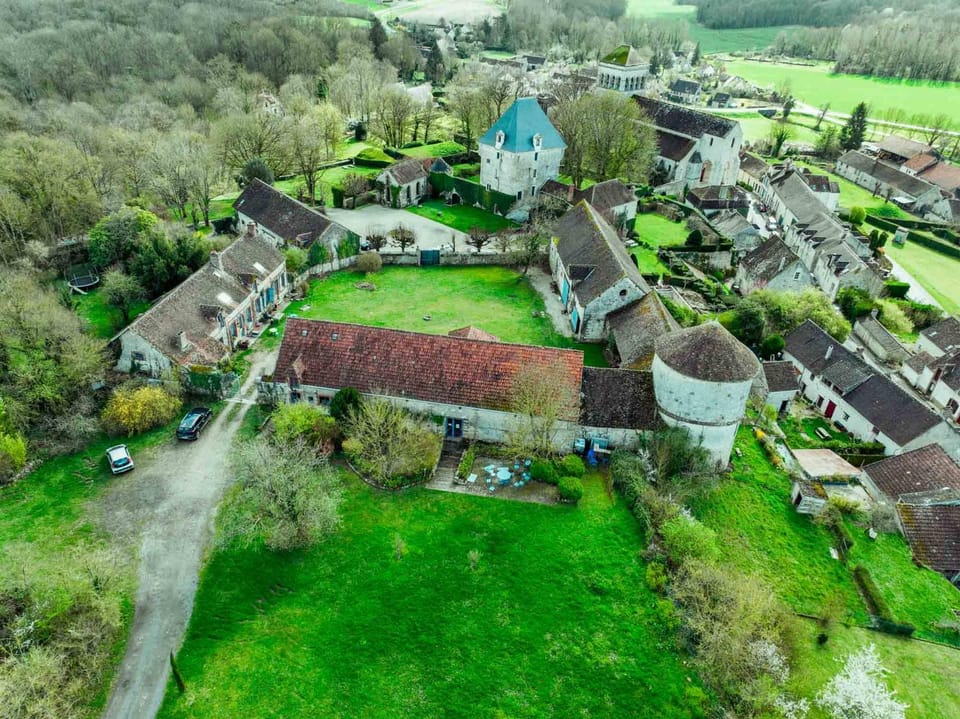 Neighbourhood, Natural landscape, Bird's eye view, Garden