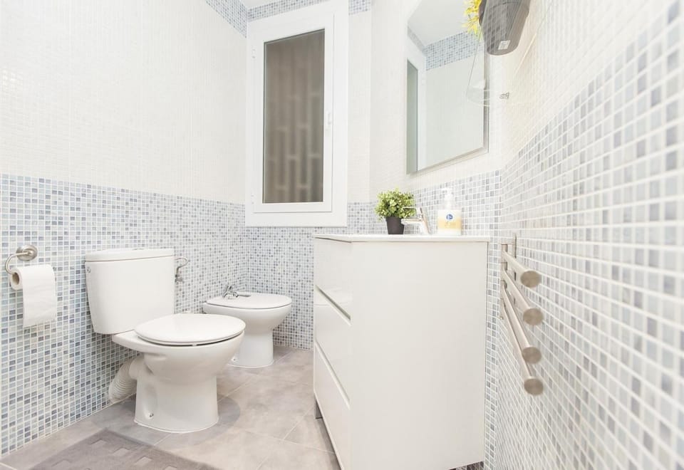 Bathroom, Living room