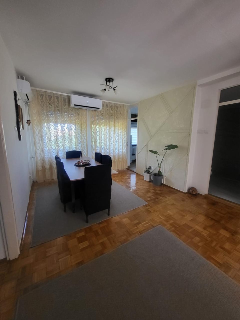 Dining area, air conditioner