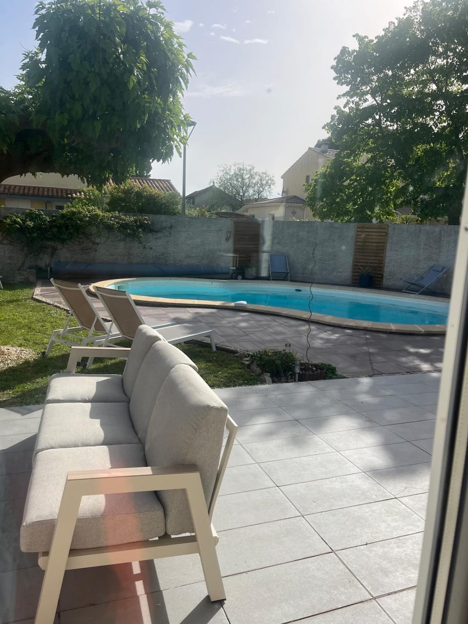 Patio, Garden, Garden view, Pool view, Swimming pool, sunbed