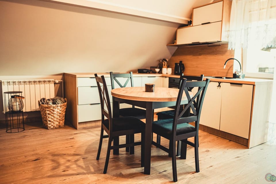 Kitchen or kitchenette, Dining area, stove