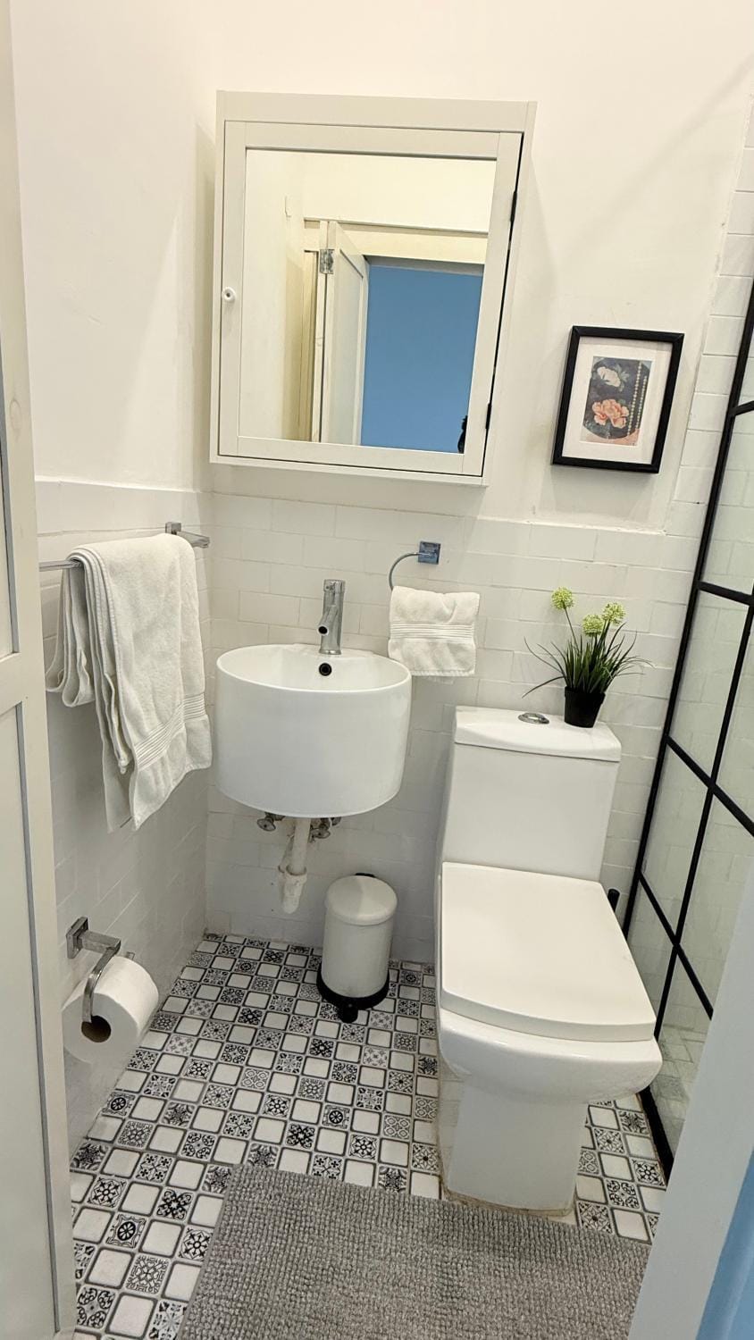 Toilet, Bathroom, towels