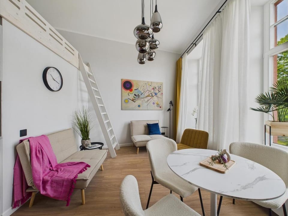 Modernist Loft Studio in Old Town Apartment in Riga
