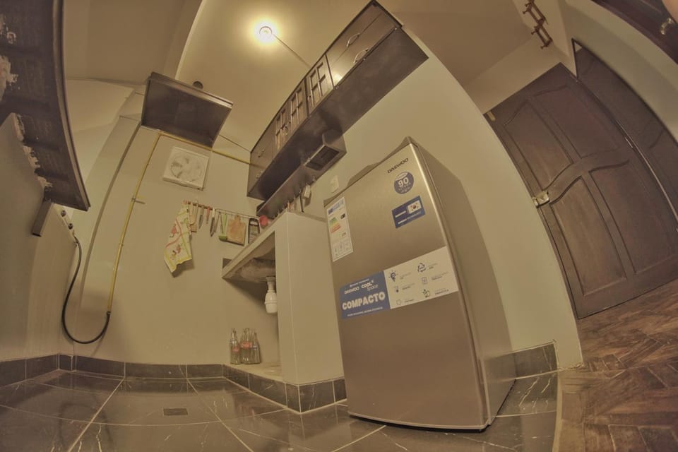 Kitchen or kitchenette, minibar, kitchen