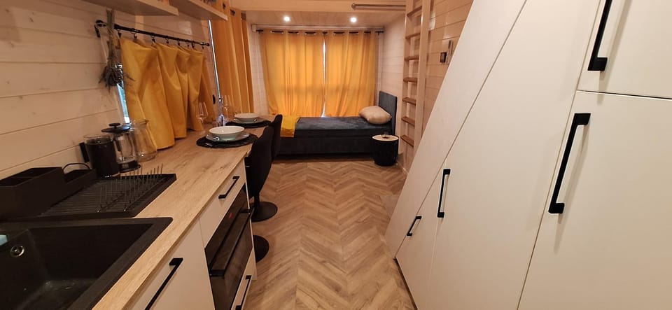 Kitchen or kitchenette, Living room, Seating area, oven