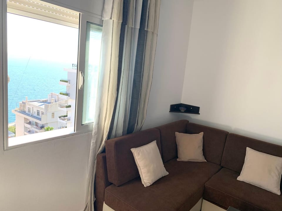 Living room, Seating area, Sea view