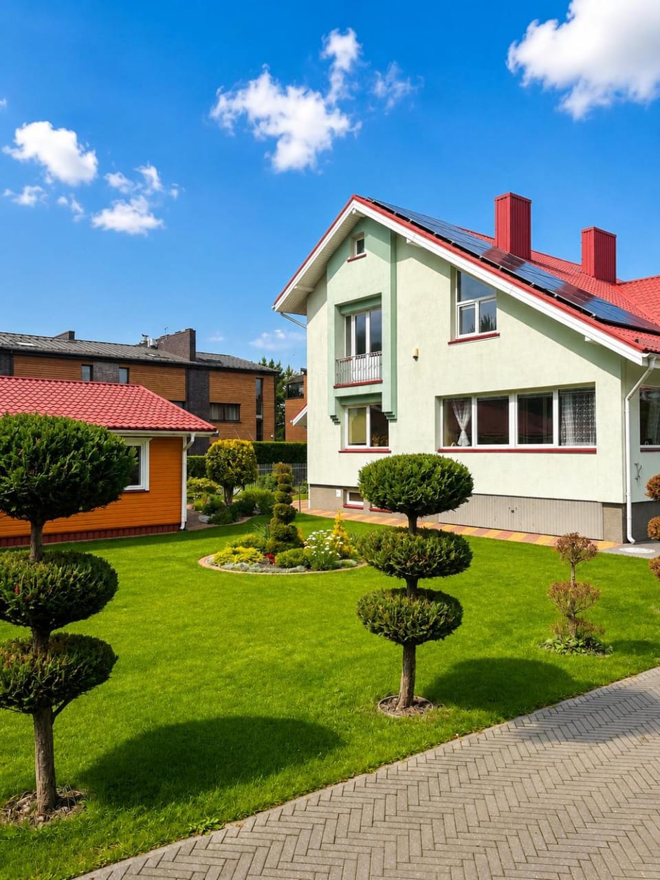 Property building, Day, Garden, Garden view