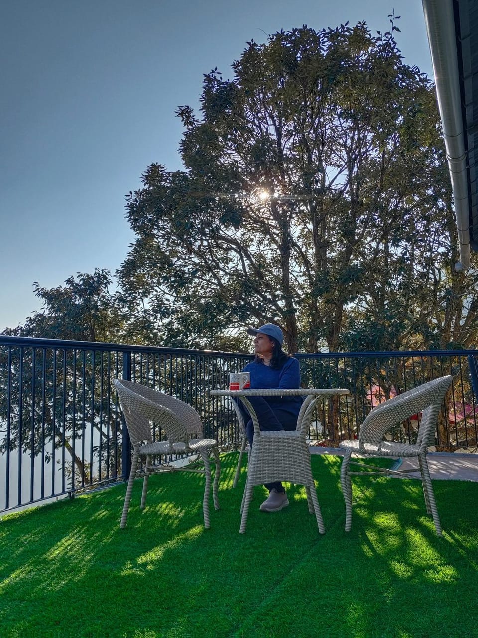 Natural landscape, Balcony/Terrace, Sunset