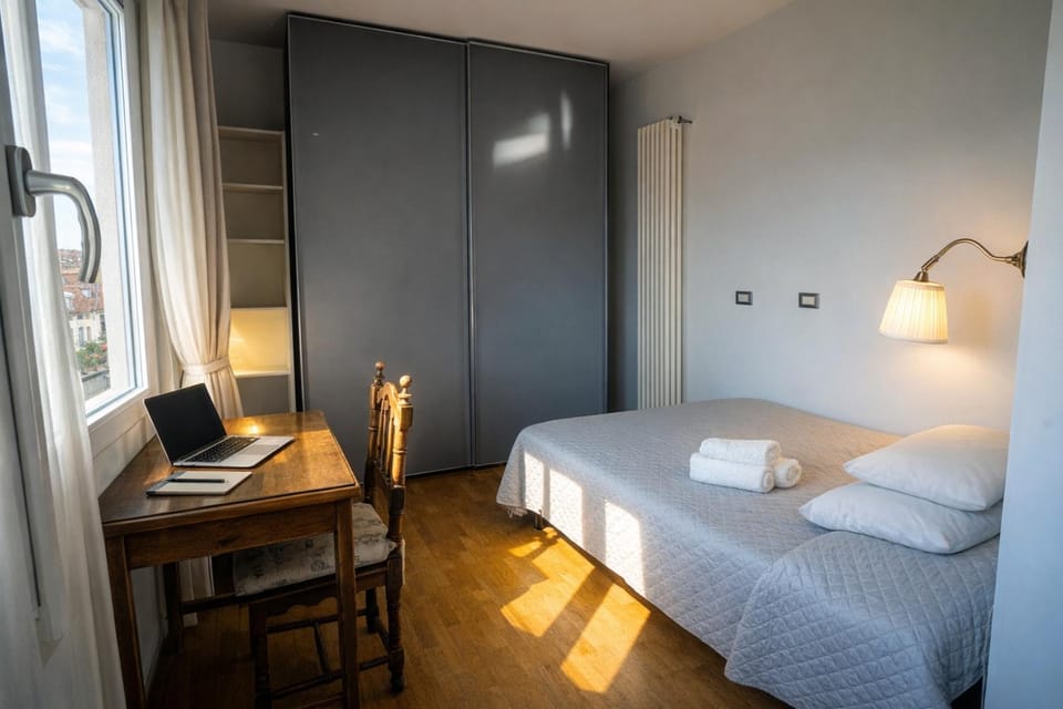 Bed, Photo of the whole room, Bedroom, wardrobe