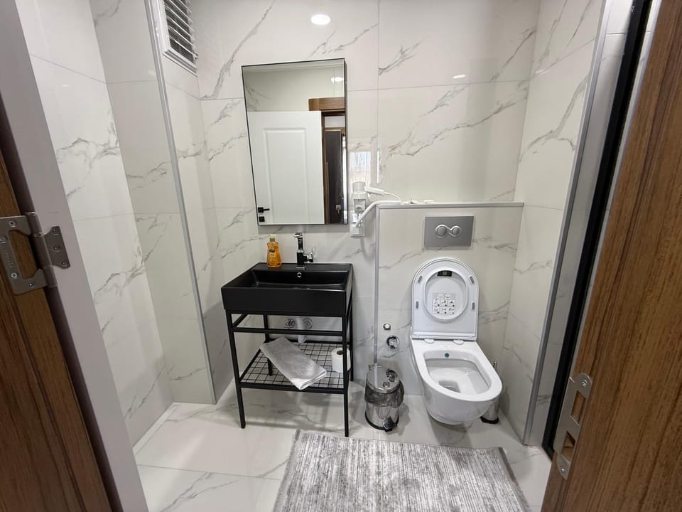 Toilet, Bathroom, towels