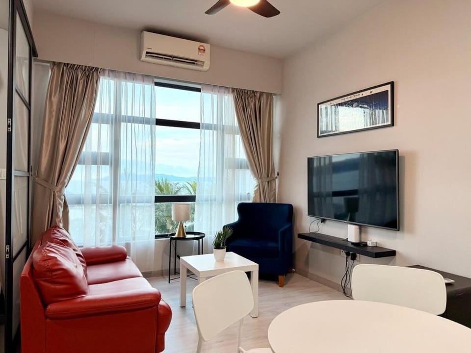Communal lounge/ TV room, TV and multimedia, Living room, Seating area, Evening entertainment, air conditioner