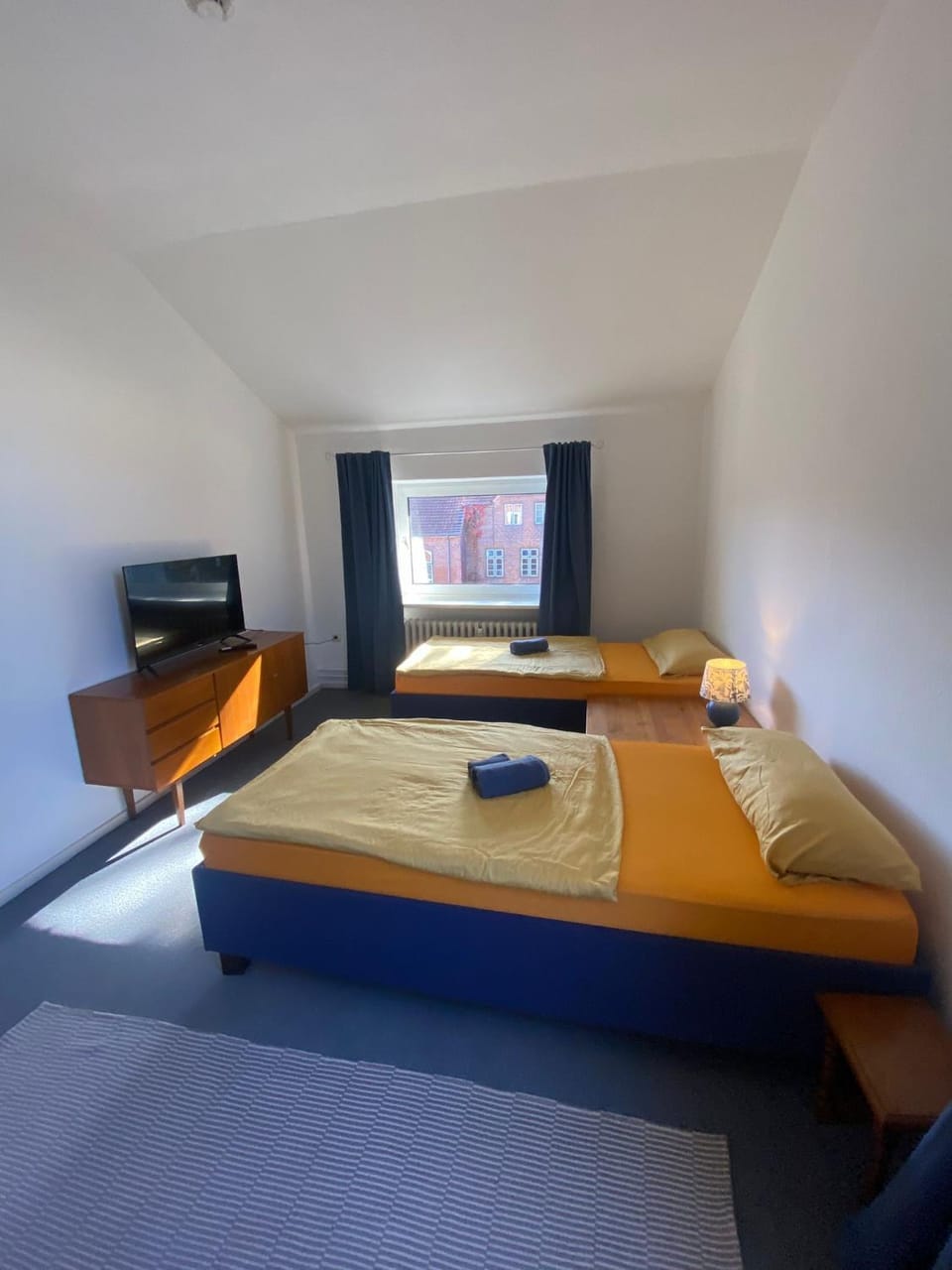 Property building, Living room, Bedroom