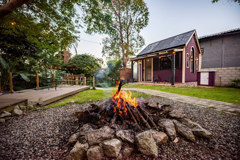 Garden, Garden view, fireplace