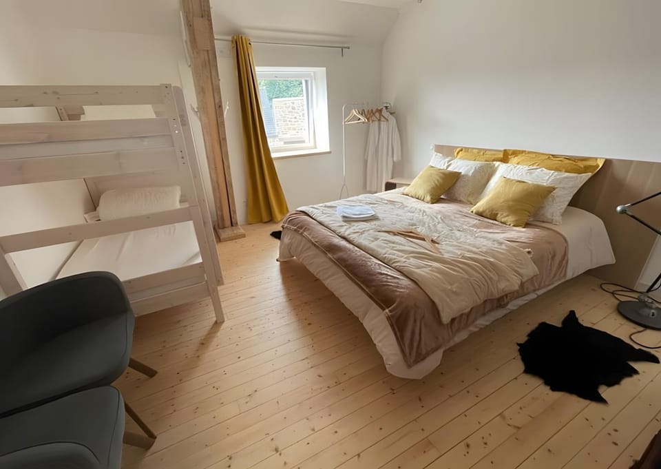 Property building, Living room, Bedroom