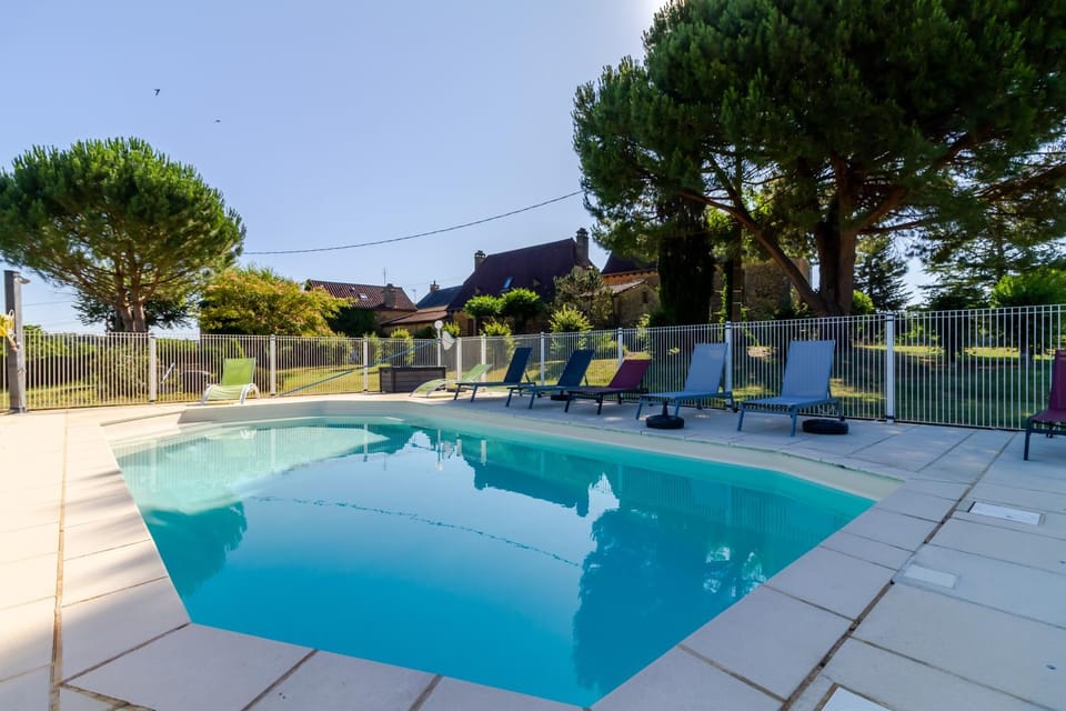 Property building, Living room, Swimming pool