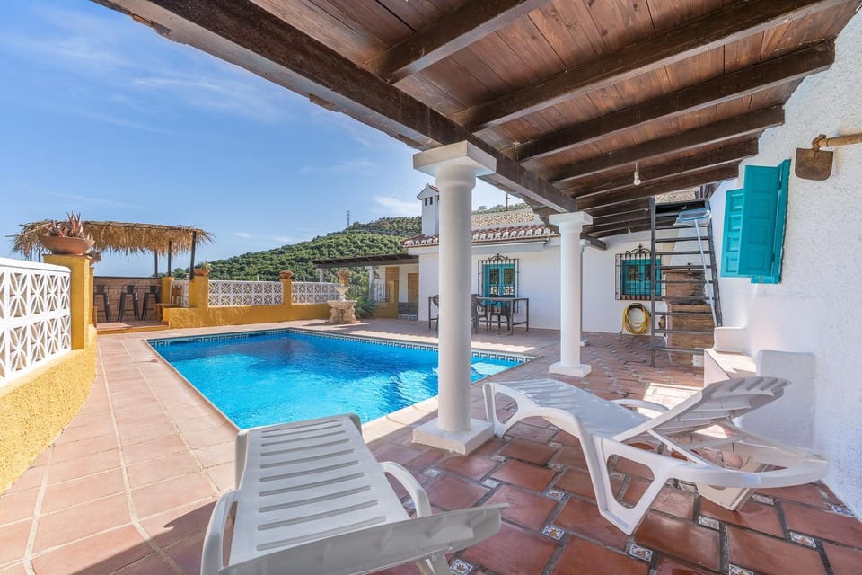 Property building, Living room, Swimming pool