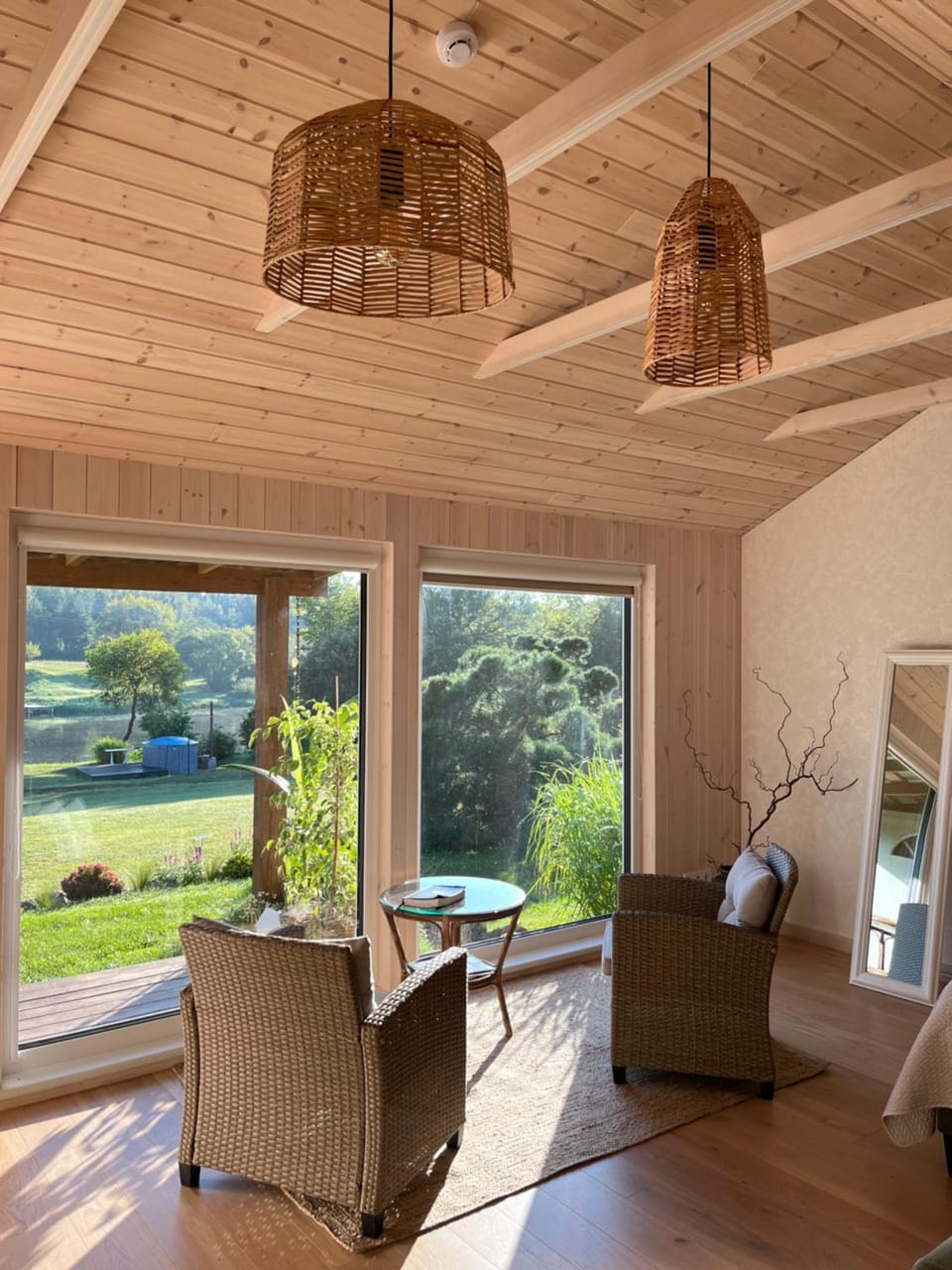 Natural landscape, Seating area, Garden view