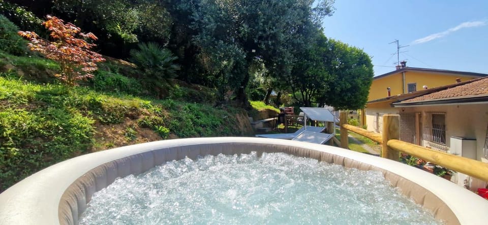 Spring, Day, Natural landscape, Garden, Hot Tub, Hot Tub, Garden view, Open Air Bath