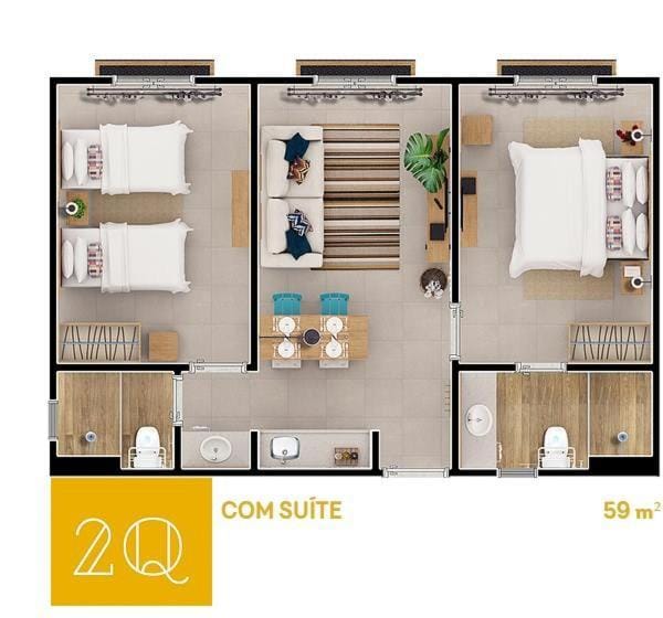 Quinta Santa Barbara - Apartamento 110 - Bloco E Apartment in Pirenópolis