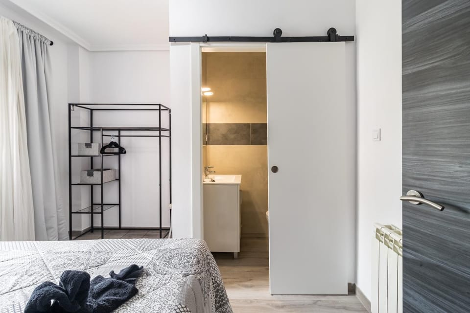 Property building, Living room, Bedroom