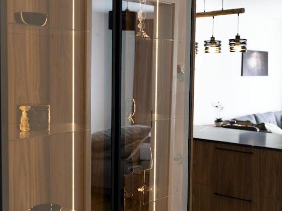 Kitchen or kitchenette, wardrobe