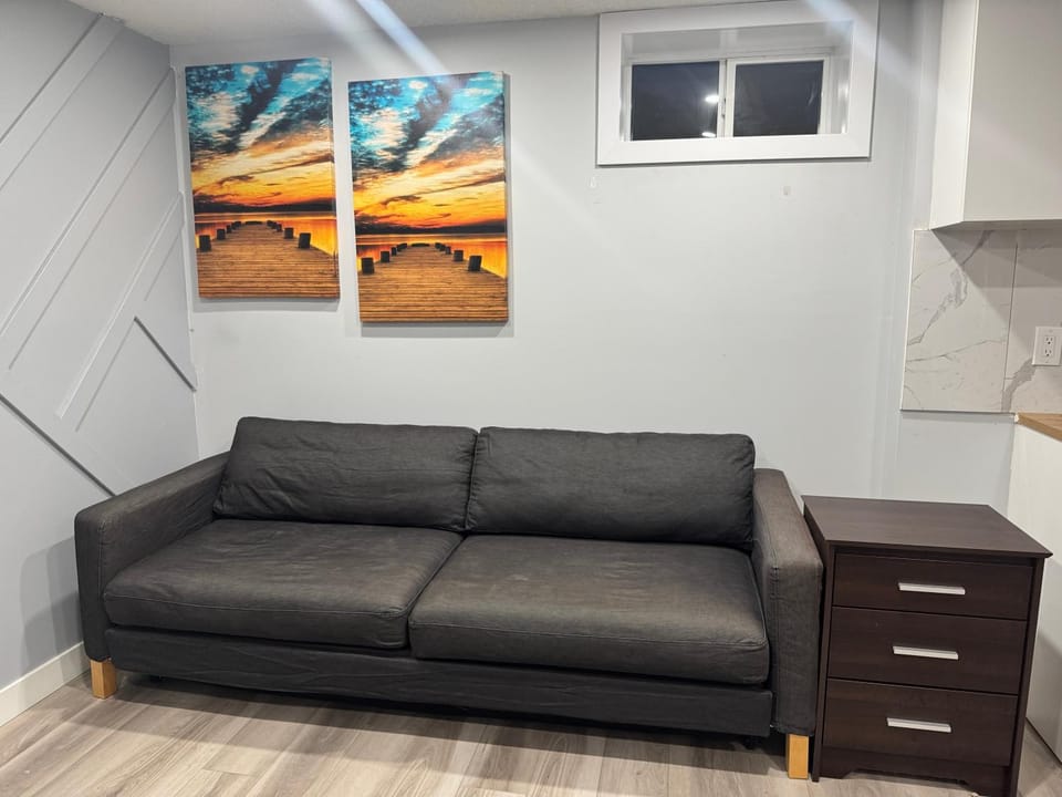 Spacious 2 bedroom with 2 queen beds and one sofa bed lower unit with separate entrance and parking space Near Downtown, Calgary Zoo, Costco and many more Bed and Breakfast in Calgary