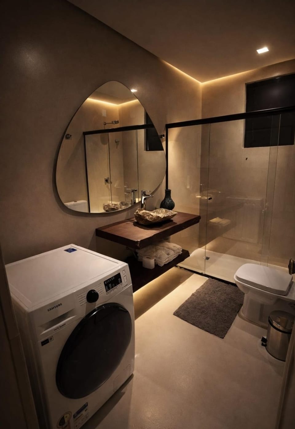 Bathroom, towels